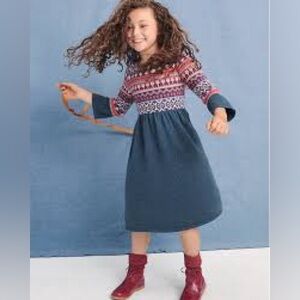 Garnet Hill girls  Colorful Knit Sweater  dress